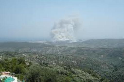 Ancora fuoco sul Gargano questa volta in località Poste Telegrafo dove furono trovati i resti dei fratelli Piscopo